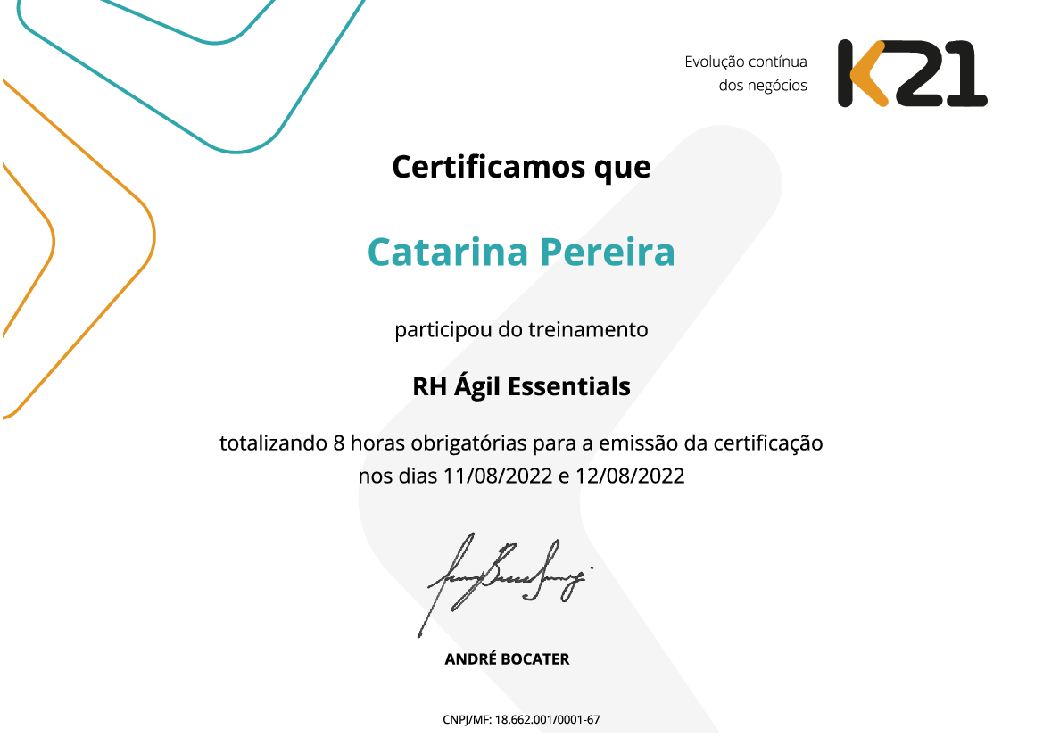 Certificado K21